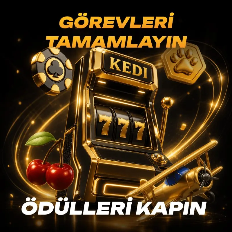Kedibet Telegram: 🔥 OYNA, GÖREVİ TAMAMLA, ÖDÜLLERİ KAP! 🚀 Kedibet’te yaptığın her spin ve oyun…