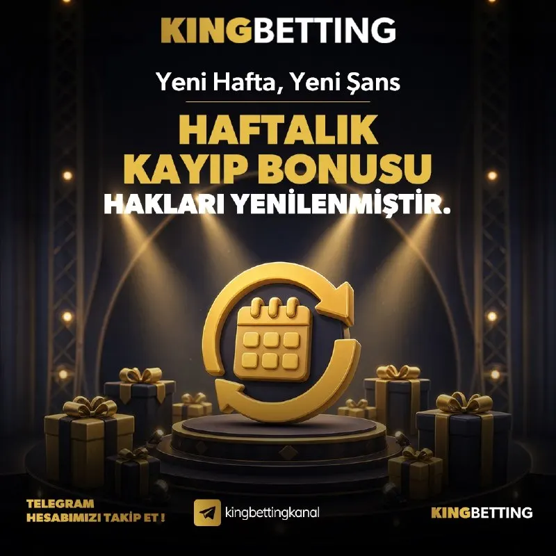 Kingbetting Telegram: 🔔 Haftalık bonus hakları yenilendi ! 😶 Geçtiğimiz haftayı kayıp ile kapattığına…