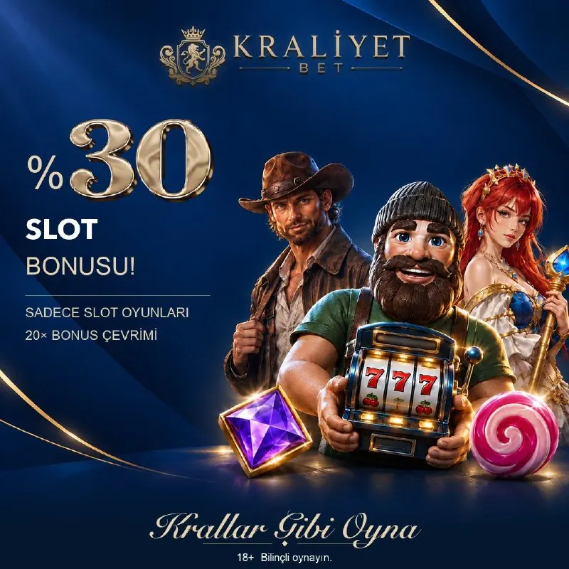 Kraliyetbet Telegram: 👑 %30 SLOT YATIRIM BONUSU 👑 Her yatırıma %30 Ekstra Slot Bonusu fırsatı seni…