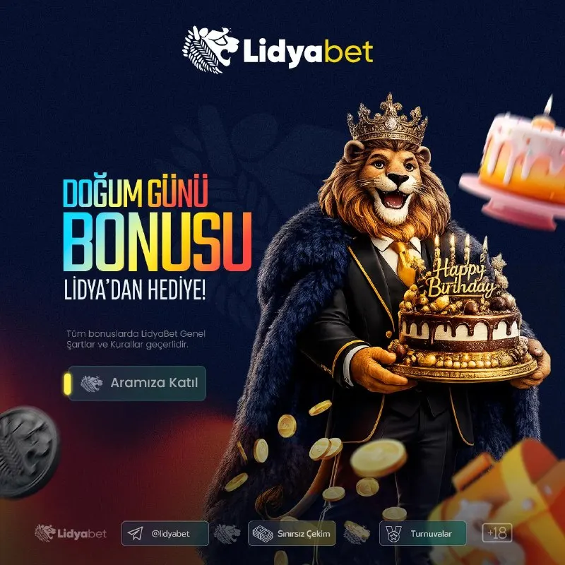 Lidyabet Telegram: 🎉 DOĞUM GÜNÜNÜZE ÖZEL AYRICALIKLAR SİZİ BEKLİYOR! 🎂 Her yaş yeni bir başlangıç…