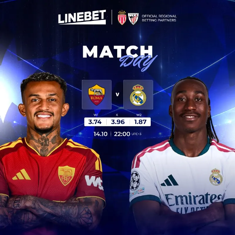 Linebet Telegram: 🇮🇹 Roma - Real Madrid 🇪🇸 José Mourinho is set to face his former team, whose…