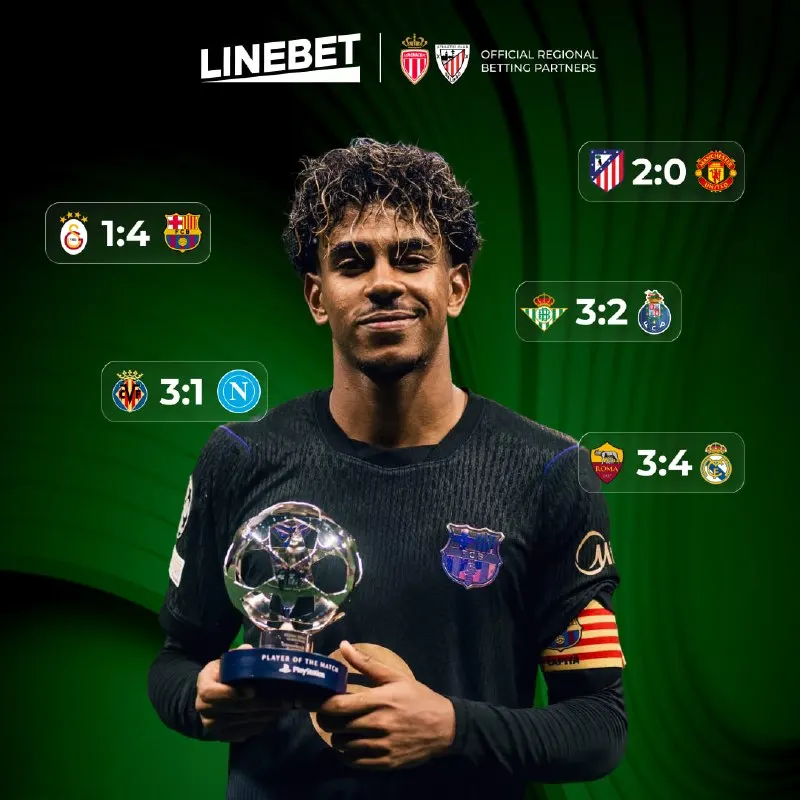 Linebet Telegram: 🇪🇸🇮🇹 Spanish Success and Italian Failure This week in the Champions League…