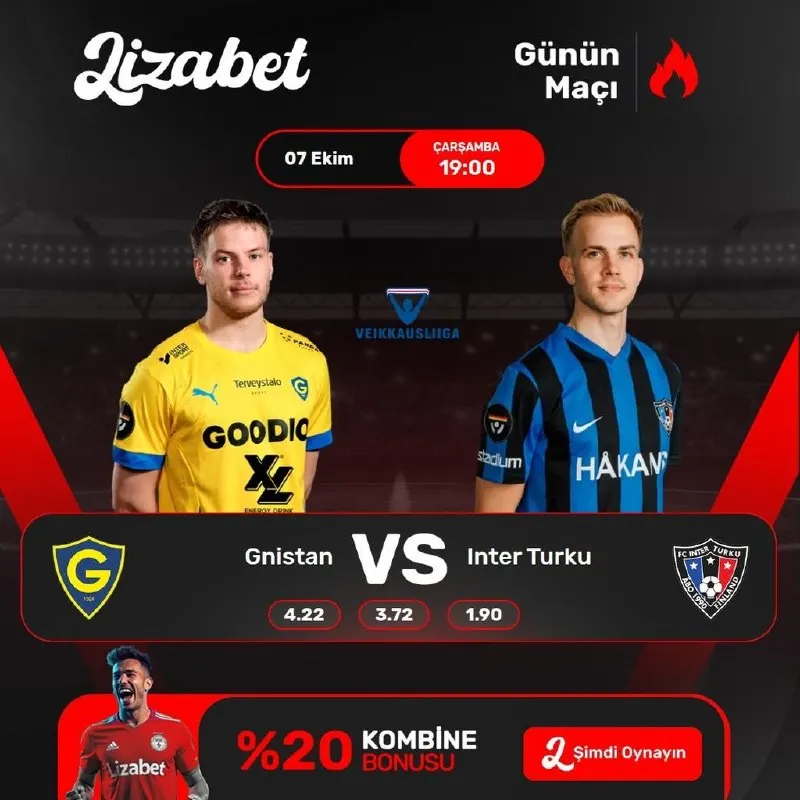 Lizabet Telegram: 🔥 FİNLANDİYA'NIN DEV DERBİSİ BU AKŞAM LİZABET’TE BAŞLIYOR! 💥 07 Ekim Çarşamba…