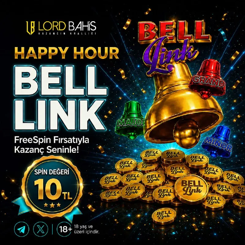 Lordbahis Telegram: 🔔 Bell Link çanlar senin için çalıyor!🔔 🎯10₺ Spin Değerli İle Kazanç Seninle ❗️…