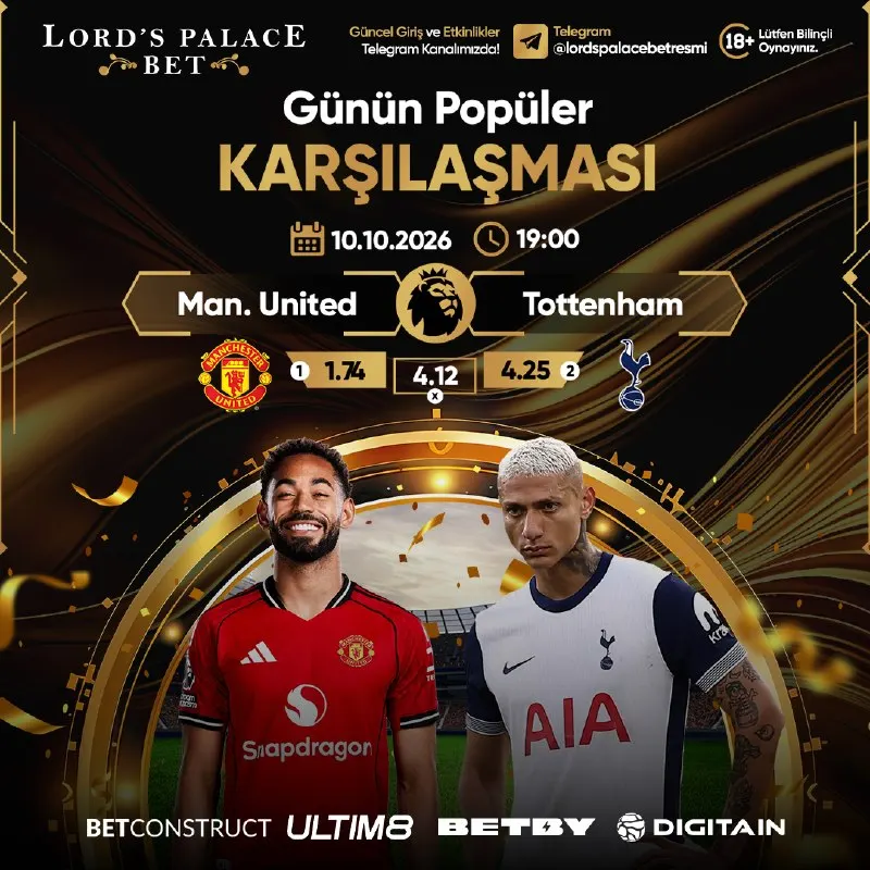 Lordspalacebet Telegram: ⚽4 farklı spor sağlayıcısı. 💰Yüksek oranlar, sürekli bahis. 🎁Görev ve Yatırım…