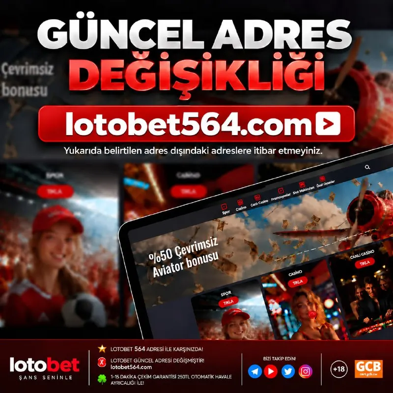 Lotobet Telegram: ⭐️LOTOBET 564 ADRESİ İLE KARŞINIZDA! 🚨LOTOBET GÜNCEL ADRESİ DEĞİŞMİŞTİR! 🍀1-15…
