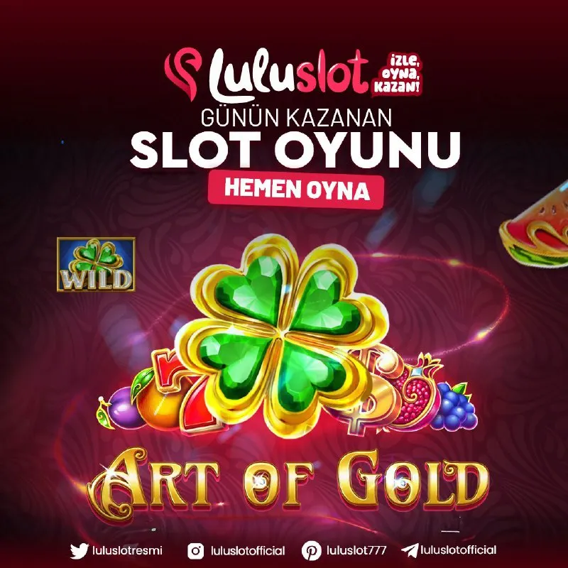 Luluslot Telegram: ✨🎨 ART OF GOLD: KAZANCIN SANATINI KONUŞTUR! 🎨✨ Luluslot’ta klasik meyveler…
