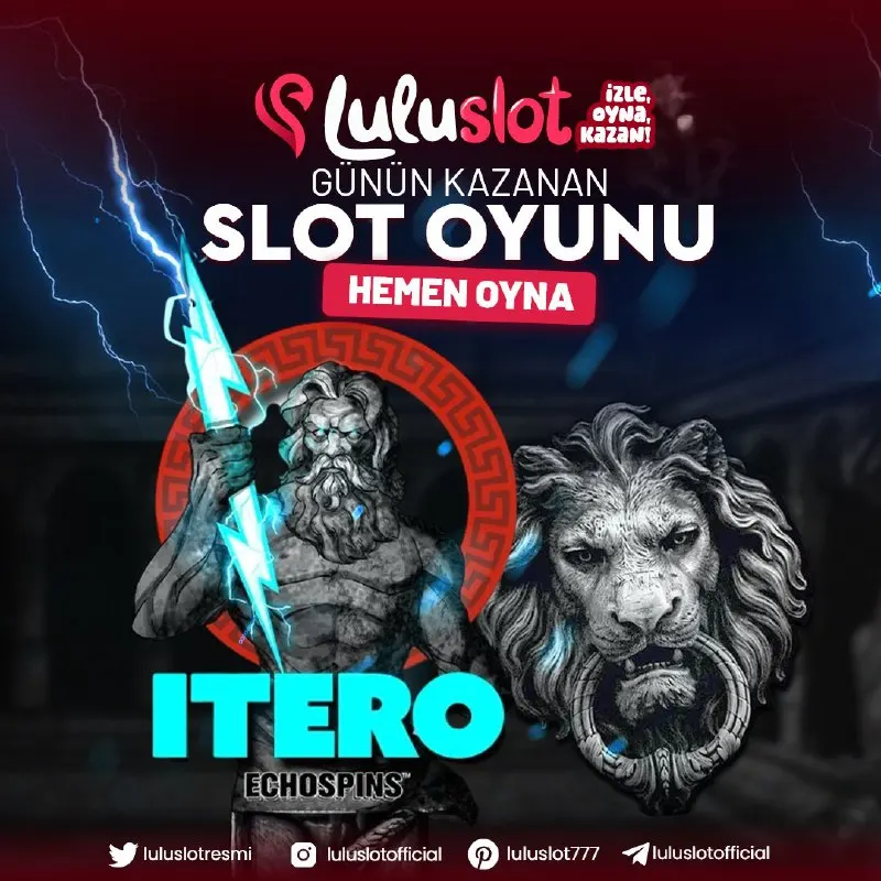 Luluslot Telegram: 🏛️🎨 ITERO: ANTİK RUH, MODERN KAZANÇ! 🎨🏛️ Luluslot’ta sanatsal bir zafere hazır…