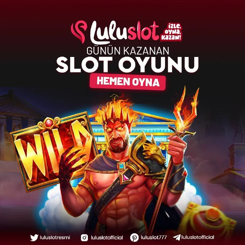 Luluslot Telegram: 🎰 SLOT DÜNYASININ ZİRVESİ LULUSLOT’TA! 🚀 Binlerce oyun seçeneği, yüksek kazanç…