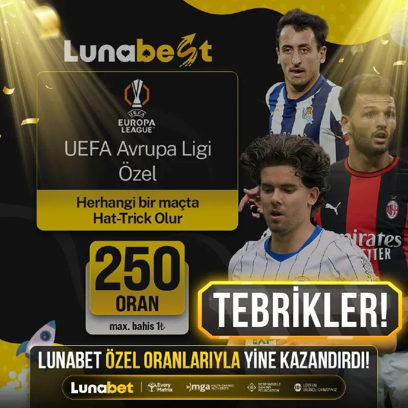 Lunabet Telegram: ⭐️ Lunabest Kazandırır! ⚽️ Lunabest ❌ 250 Best Oranımız ile Kazanan Tüm…