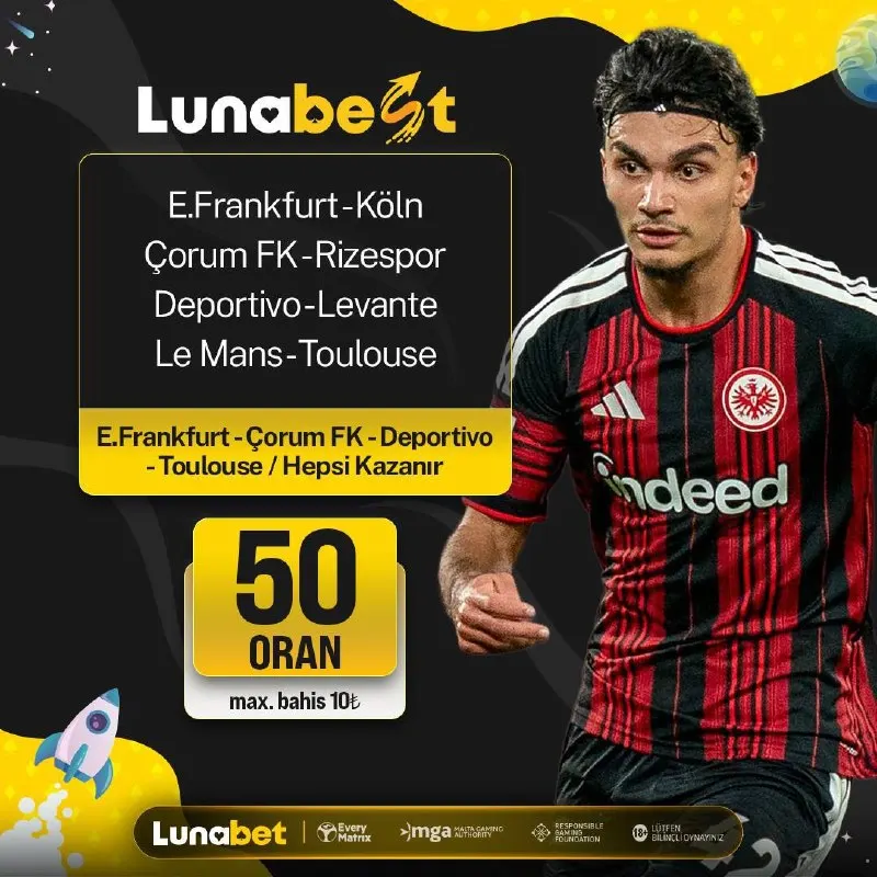 Lunabet Telegram: ⚽️ Lunabest ❌ 50 🔥Herkes Aynı Fırsatı Sunar, Lunabet Fırsat Yaratır! 🚀 Bu Özel…