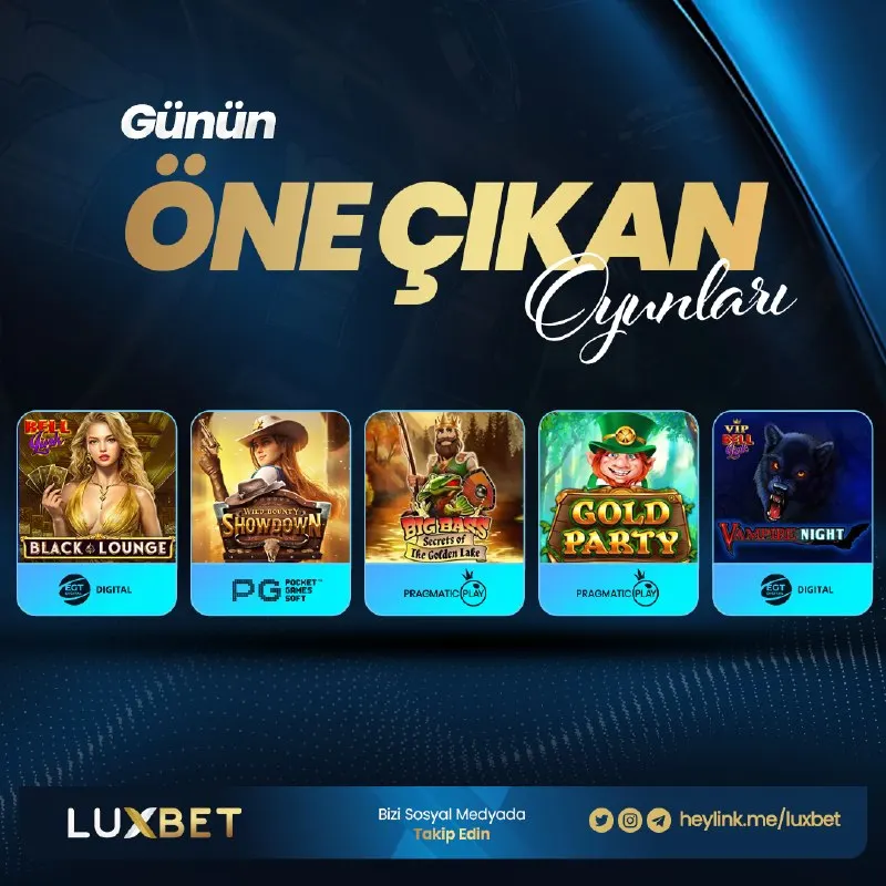 Luxbet Telegram: 🚀 En Çok Kazandıran Oyunlar Sizlerle! 💎 Günün Öne Çıkan Oyunlarında Artırılmış…