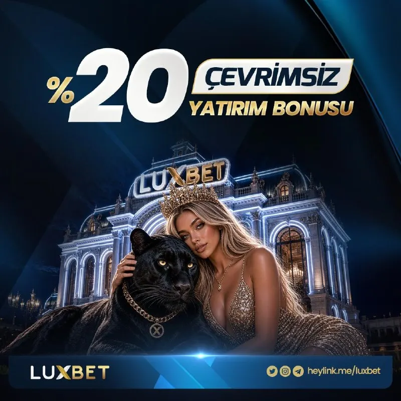 Luxbet Telegram: 👑 LUXBET’TE BONUSLA BAŞLAMAK BİR GELENEK! 🎰 %20 Çevrimsiz Yatırım Bonusu İle…