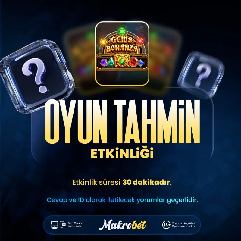 Makrobet Telegram: 🔑 BLURLU SLOTU TAHMİN ETKİNLİĞİ SONA ERDİ! ✅ Doğru Cevap: Gems Bonanza 👏 Doğru…