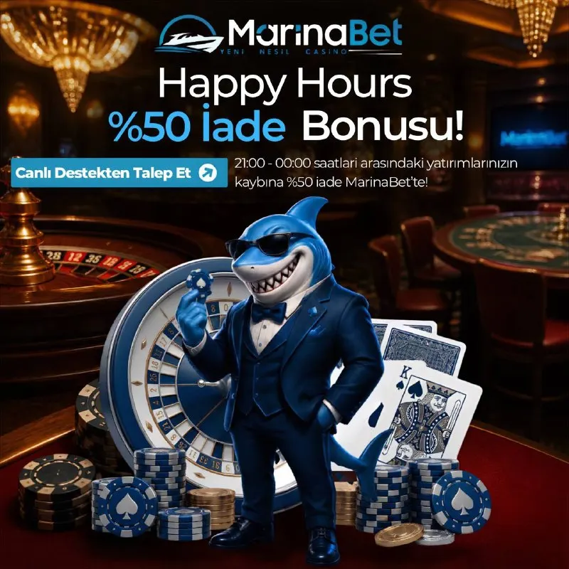 Marinabet Telegram: 🐋 MARİNABET’TE KAYBETMEK ARTIK ÇOK UZAK 🔭 ⏰ 21:00 – 00:00 saatleri arasındaki…