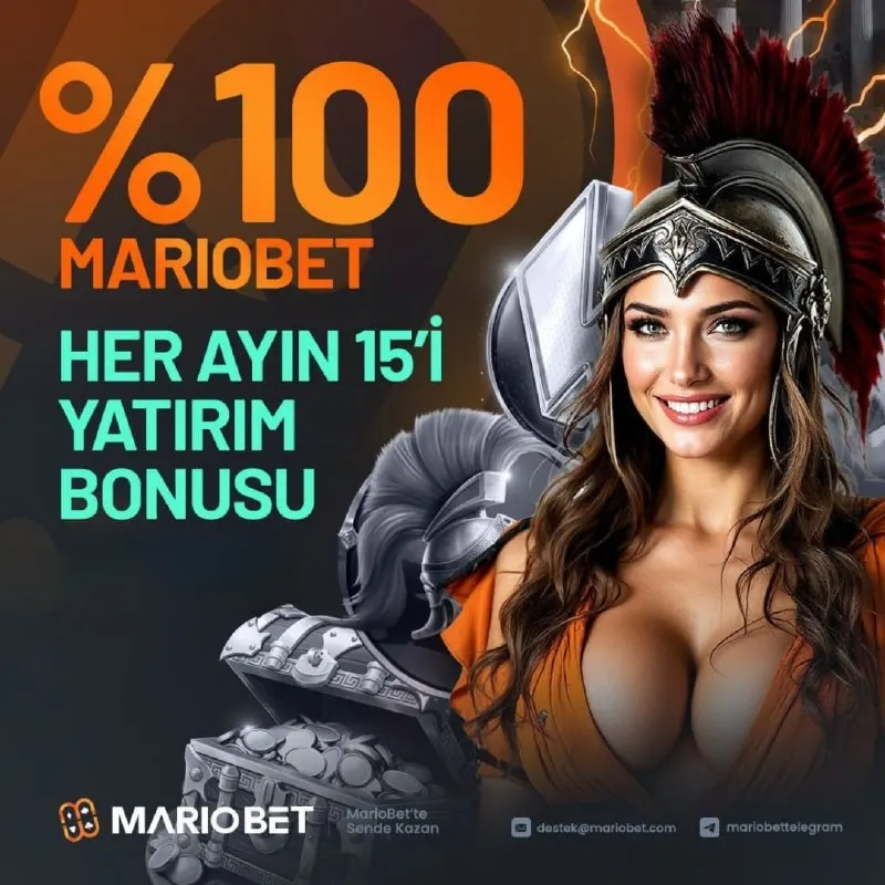 Mariobet Telegram: MARİOBET'TEN 5.000₺ NAKİT HEDİYE! 🟠 Her ayın 15'ine özel %100 bonusun aktif! 🎰…