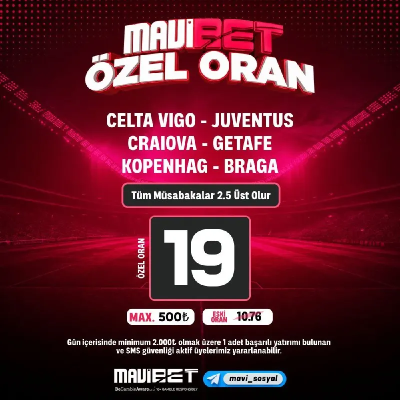 Mavibet Telegram: 🏆🏆🏆🏆🏆🏆 👉 TIKLA OYNA ✅ Gün içinde minimum 2000₺ olmak üzere 1 adet başarılı…