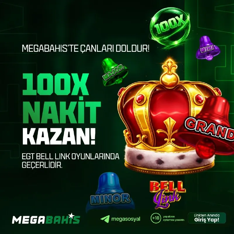 Megabahis Telegram: 🔔 ÇANLAR SENİN İÇİN ÇALIYOR! 🥇 Egt Digital Bell Link oyunlarında Çanları…
