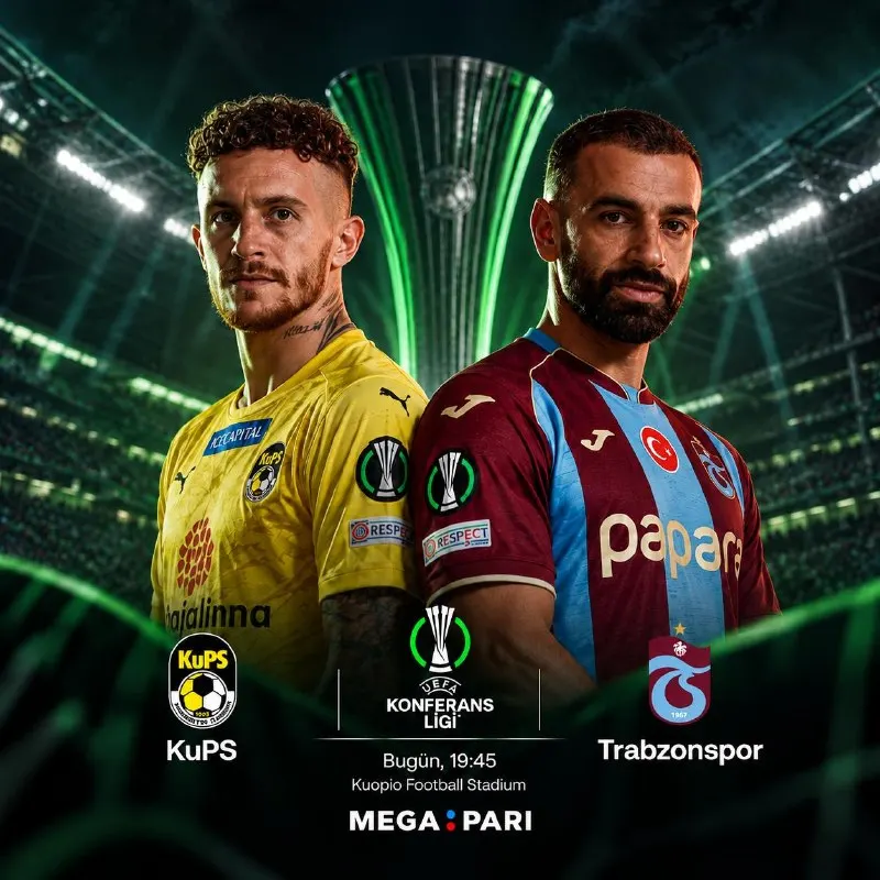 Megapari Telegram: 🔤 KONFERANS LİGİ'NDE BAŞARILAR TRABZONSPOR! 🆚 KuPS - Trabzonspor ⏰ 19.45 🇫🇮…