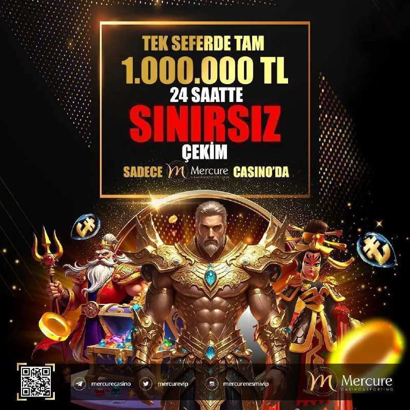 Mercure Casino Telegram: ⚡ 24 SAATTE SINIRSIZ ÇEKİM İMKANI! ⚡ 📢 Günlük 2.500.000₺ çekim limiti…