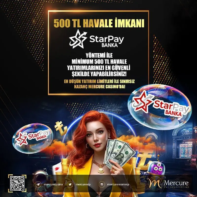 Mercure Casino Telegram: Güvenli yatırımın en pratik yolu burada! 🔐 💸StarPay ile minimum 🔢🔢🔢🅰️🅰️ havale…