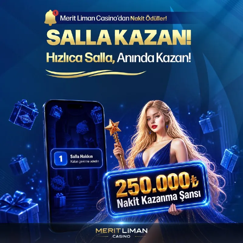 Meritliman Casino Telegram: 📢 SALLA KAZAN Detaylar için Mobil Uygulamamızı İndirin. 🍀 Tüm üyelerimize bol…