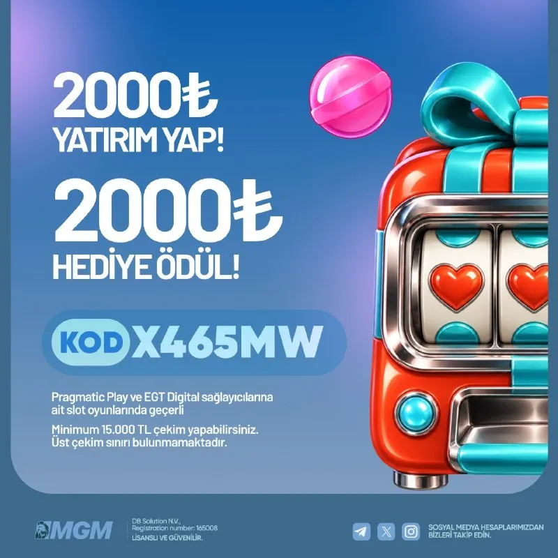 MGM Bahis Telegram: ⭐ MGMBAHİS YATIRIMA ÖZEL EKSTRA ÇEVRİMSİZ NAKİT! ⭐ 2000₺ Yatırım yap promosyon…