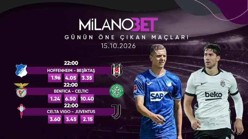 Milanobet Telegram: 🏆 Milanobet'le Günün Öne Çıkanları! 🏆 🔥 Günün gelişmelerini kaçırmayın! 🔥…