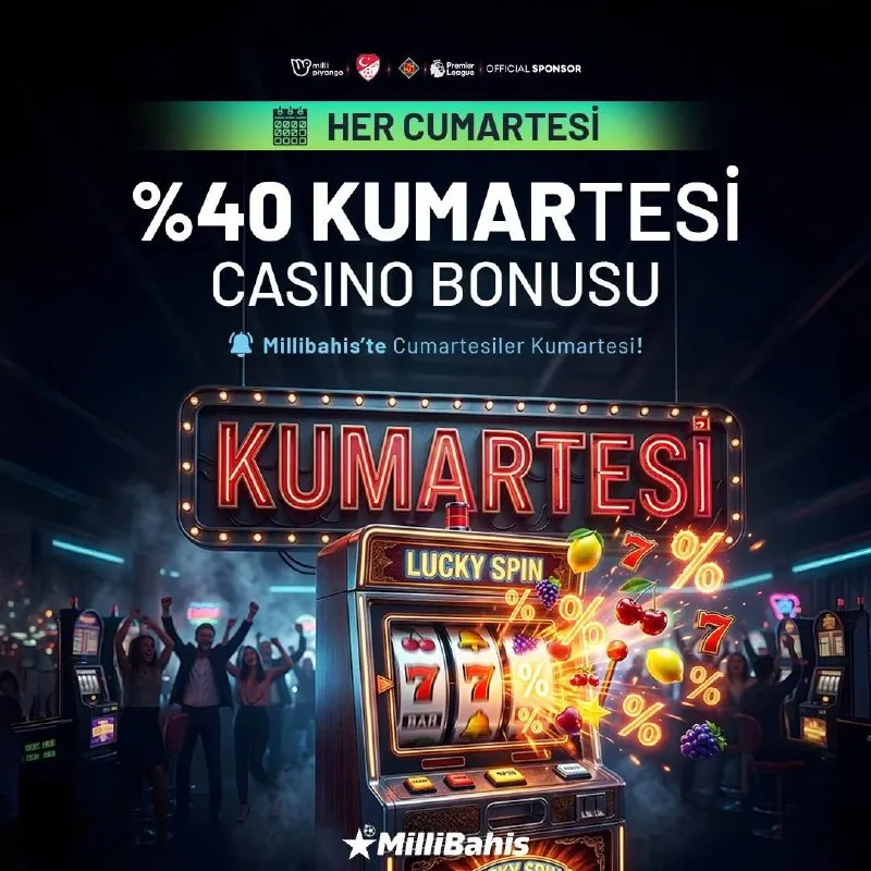 Millibahis Telegram: 📢 ŞANSLI CUMARTESİ BİTMEDEN YAKALA 🪙 🚨 %40 Kumartesi Casino Bonusu İle Oyunun…