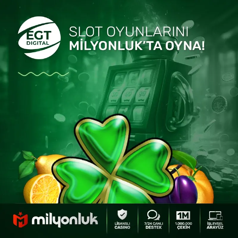 Milyonluk Telegram: ⚡️ EGT DIGITAL SLOT OYUNLARINI MİLYONLUK'TA OYNA! Dünyanın en popüler ve en çok…