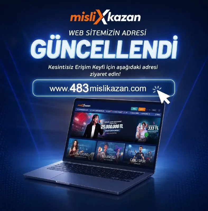MisliKazan Telegram: 🔥ADRESİMİZ GÜNCELLENDİ✔️ ➡www.483mislikazan.com🔗 ⚠️Bir sonraki Adreslerimiz…