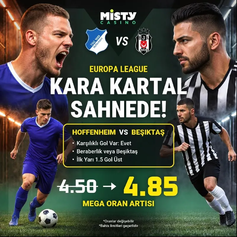 Misty Casino Telegram: KARA KARTAL SAHNEDE! 🦅🔥 Hoffenheim vs Beşiktaş Beşiktaş mücadeleye hazır!…
