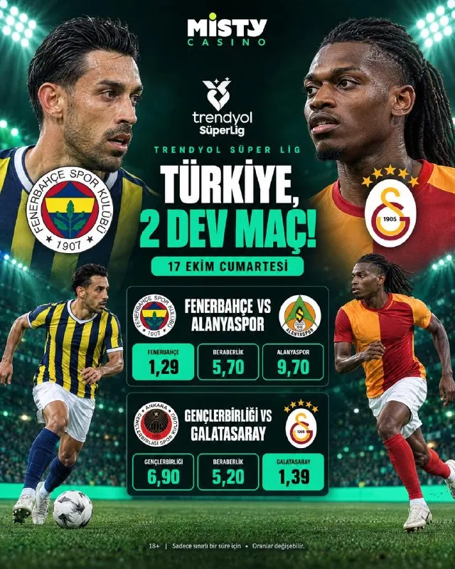 Misty Casino Telegram: 🇹🇷 TÜRKİYE'DE HEYECAN DORUKTA! 🔥 Süper Lig'de iki kritik mücadele! Fenerbahçe…