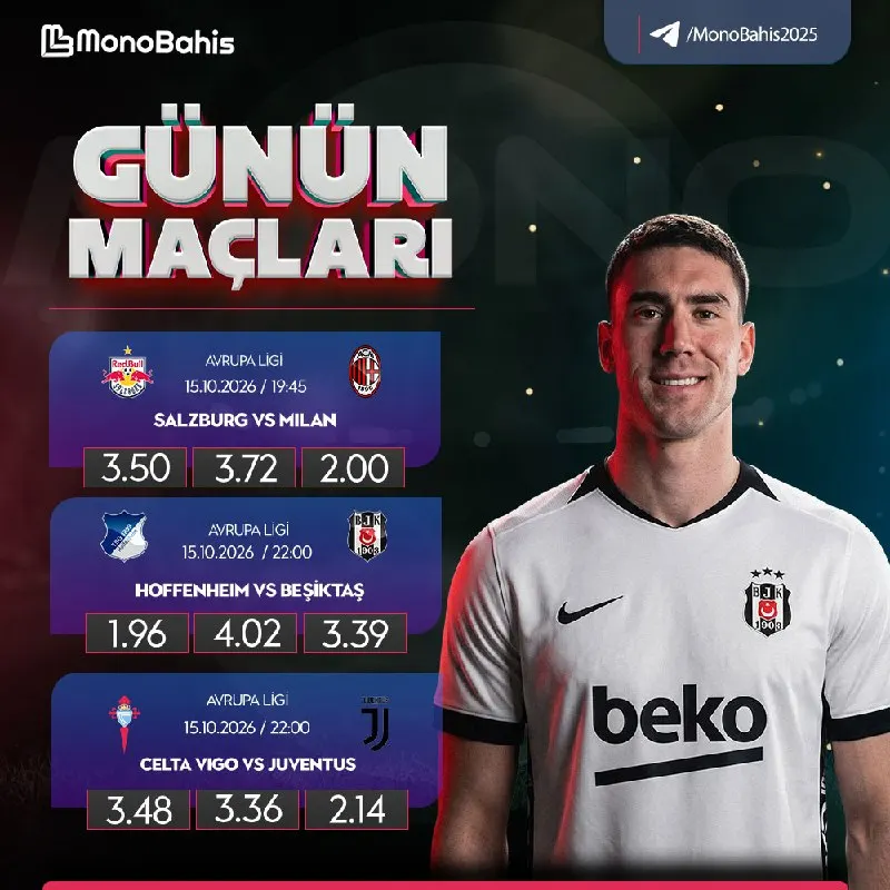 Monobahis Telegram: 💎💎💎💎💎💎💎💎💎💎 💎 GÜNÜN MAÇLARI MONOBAHİS FARKIYLA! 💎 Salzburg 💎 Milan 💎 | 19:45 💎…