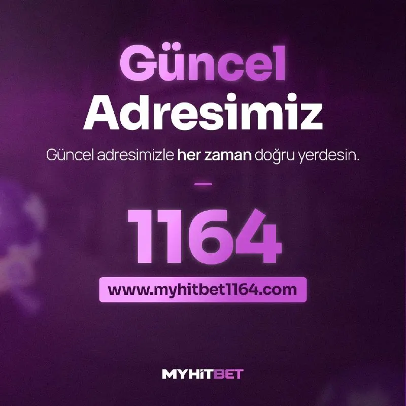 Myhitbet Telegram: 🟫Adresimiz; www.myhitbet1164.com olarak güncellendi. ❗️ Değerli Üyelerimizin…