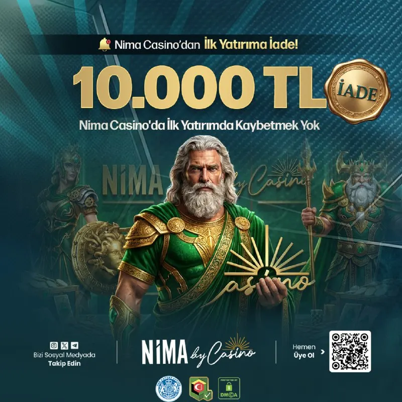 Nima Casino Telegram: 📢 İLK YATIRIMA 10.000 TL İADE BONUSU Detaylar için promosyon sayfamızı ziyaret…