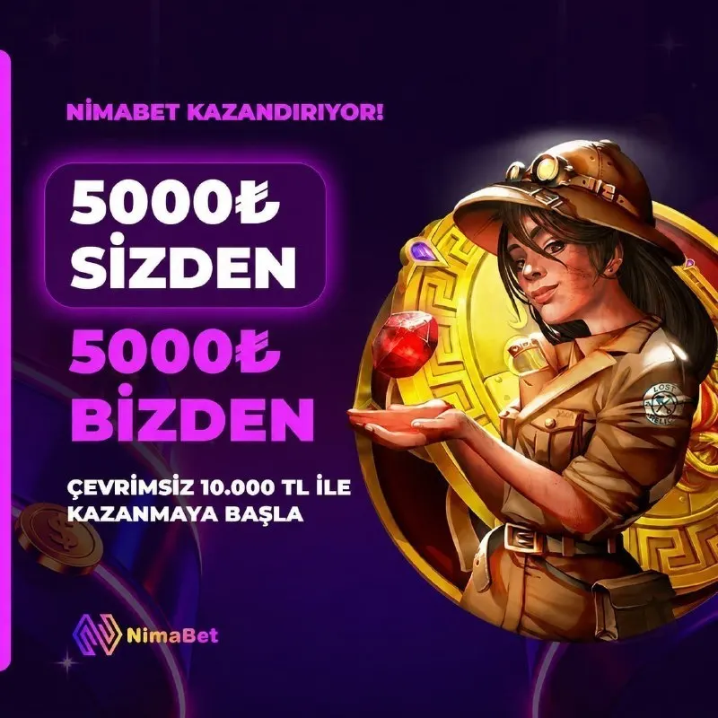 Nimabet Telegram: 🔥 🔤🔤🔤🔤🔤🔤🔤'🔤🔤5.000 TL YATIR 5.000 TL BONUS AL 10.000 TL ÇEVRİMSİZ NAKİTLE BAŞLA!…