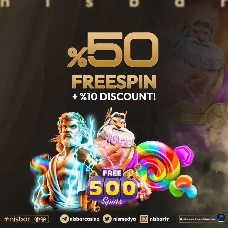 Nisbar Telegram: 🎆 %50 Freespin ve %10 Kayıp Bonusu Sizi Bekliyor! 🎰 🔔 Şimdi, minimum 50₺…