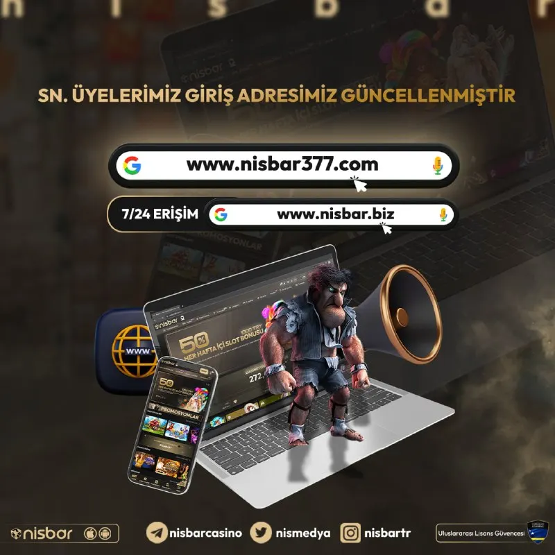 Nisbar Telegram: 📣 Sitemizin adresi güncellendi! 👉 https://nisbar377.com/tr/ olarak giriş…