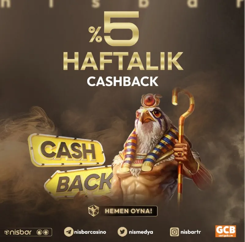 Nisbar Telegram: Bugün günlerden Cashback 😍 Bir önceki haftada yatırımınız çekiminizden…