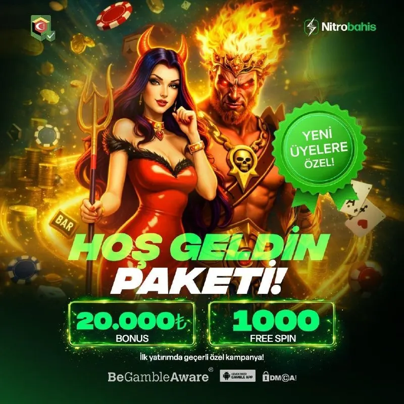 Nitrobahis Telegram: 🎁 HOŞ GELDİN PAKETİ: 20.000 TL BONUS + 1000 FREESPİN! 🔥 Kapıdan girer girmez…