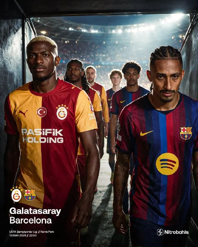 Nitrobahis Telegram: 🇹🇷 RAMS Park'ta Şampiyonlar Ligi gecesi! ⚔️ Galatasaray - Barcelona 📉…