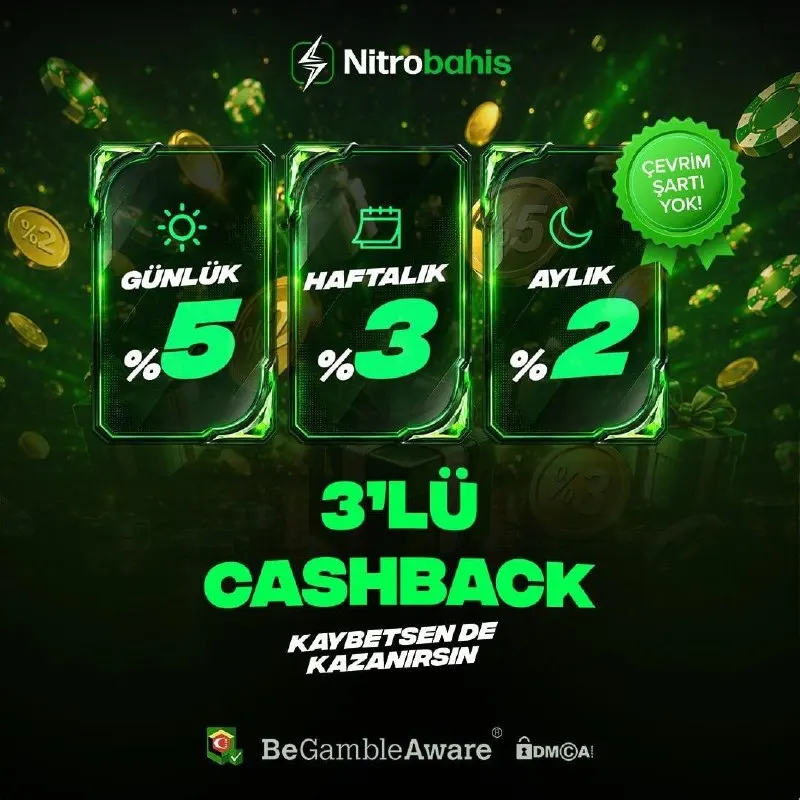 Nitrobahis Telegram: 💰 3'LÜ CASHBACK NİTROBAHİS'TE! KAYBETSEN DE KAZANIRSIN! ☄️ 🎯 Casino…