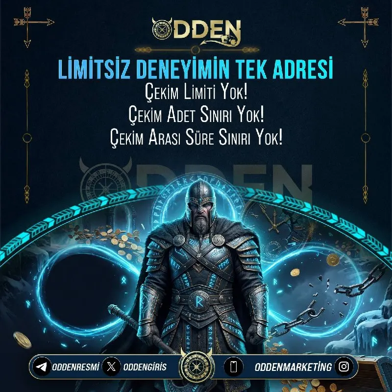 Odden Telegram: 😂 Limitsiz deneyimin tek adresi! ⭐️Çekim limiti yok! ⭐️Çekim adet sınırı yok!…