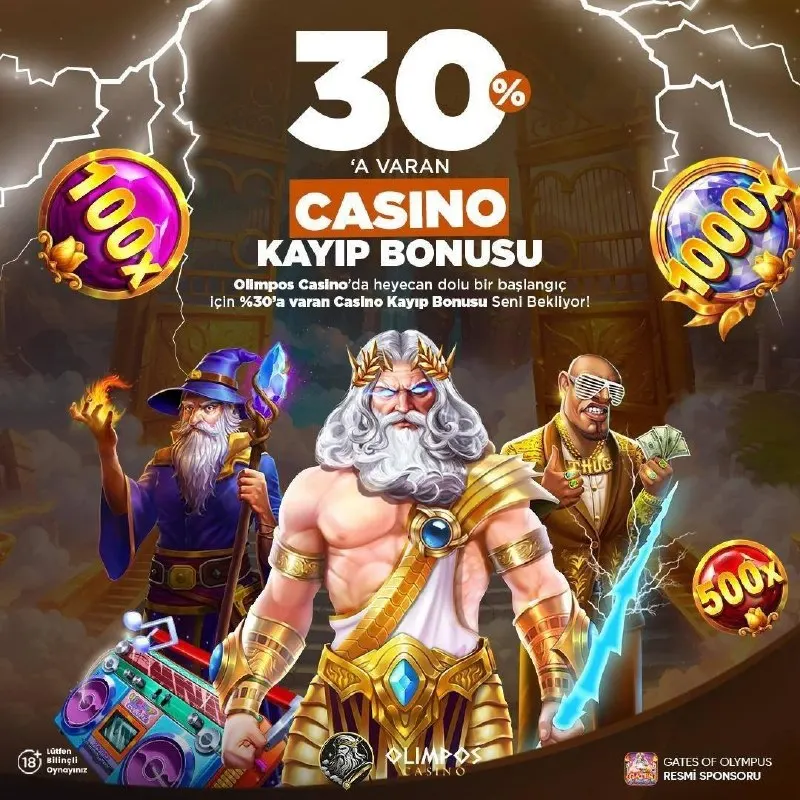 Olimpos Casino Telegram: 💥 Olimpos’ta %30’a Varan Kayıp Bonusu! 🎰 Kaybettiğin anlar dert değil! 🤍…