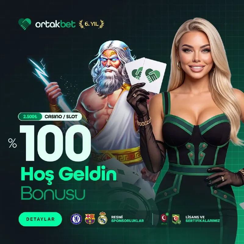 Ortakbet Telegram: 🟥🟥🟥🟥 4⃣5⃣0⃣0⃣ 🔸🔸'ye kadar 🔣1️⃣0️⃣0️⃣ Hoş Geldin Bonusu! 💰 Canlı Casino ve Slot…