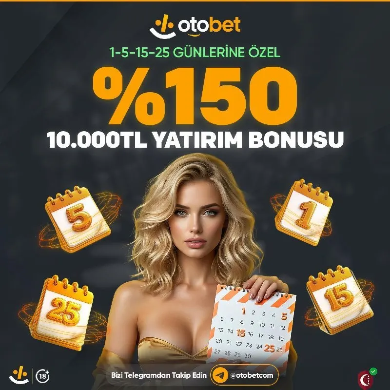 Otobet Telegram: ✅️✅️⭐️⭐️⭐️⭐️⭐️⭐️⭐️⭐️ 📣 %150 DEV YATIRIM BONUSU AKTİF 💸 10.000 TL’YE VARAN BONUS…