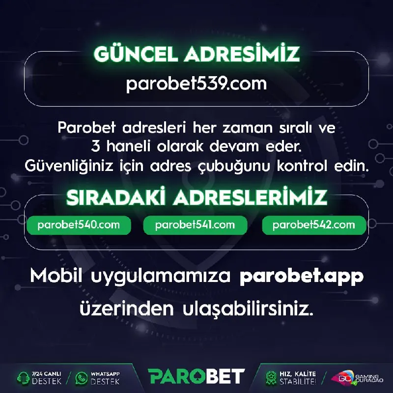 Parobet Telegram: ⚠️ Hesabınızı Güvende Tutun ⚠️ ⁉️ Güncel Giriş İçin Tıklayınız ⁉️