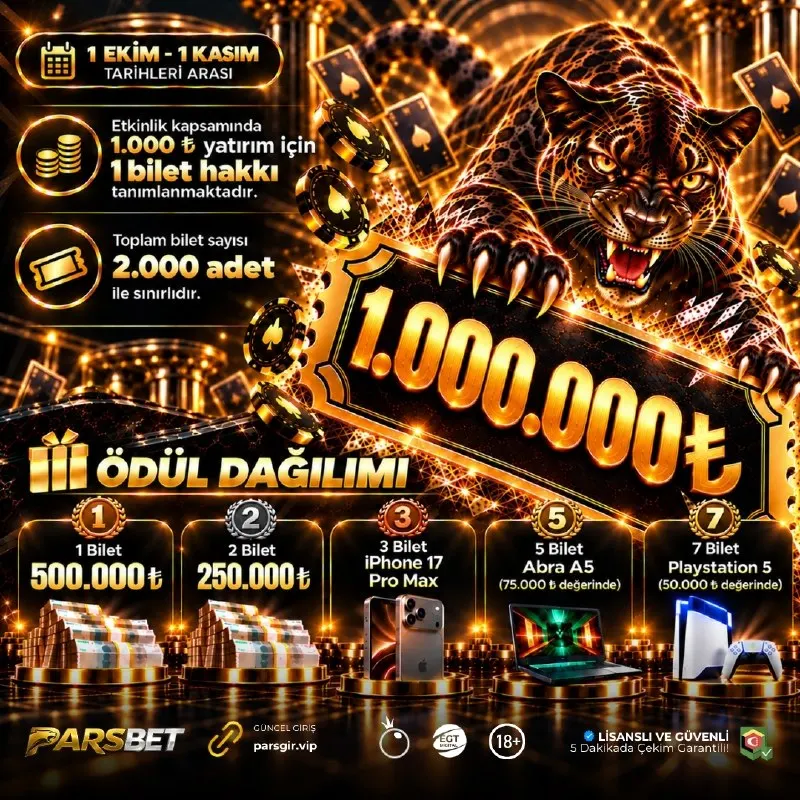 Parsbet Telegram: Parsbet kalitesi ile katılabileceğiniz dev çekilişimiz başladı! Bu büyük…