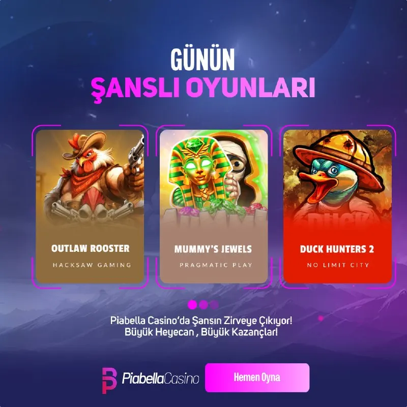 Piabella Casino Telegram: 👑 Bugünün yıldızı Piabella'da parlıyor: günün şanslı oyunları ile kazancın…